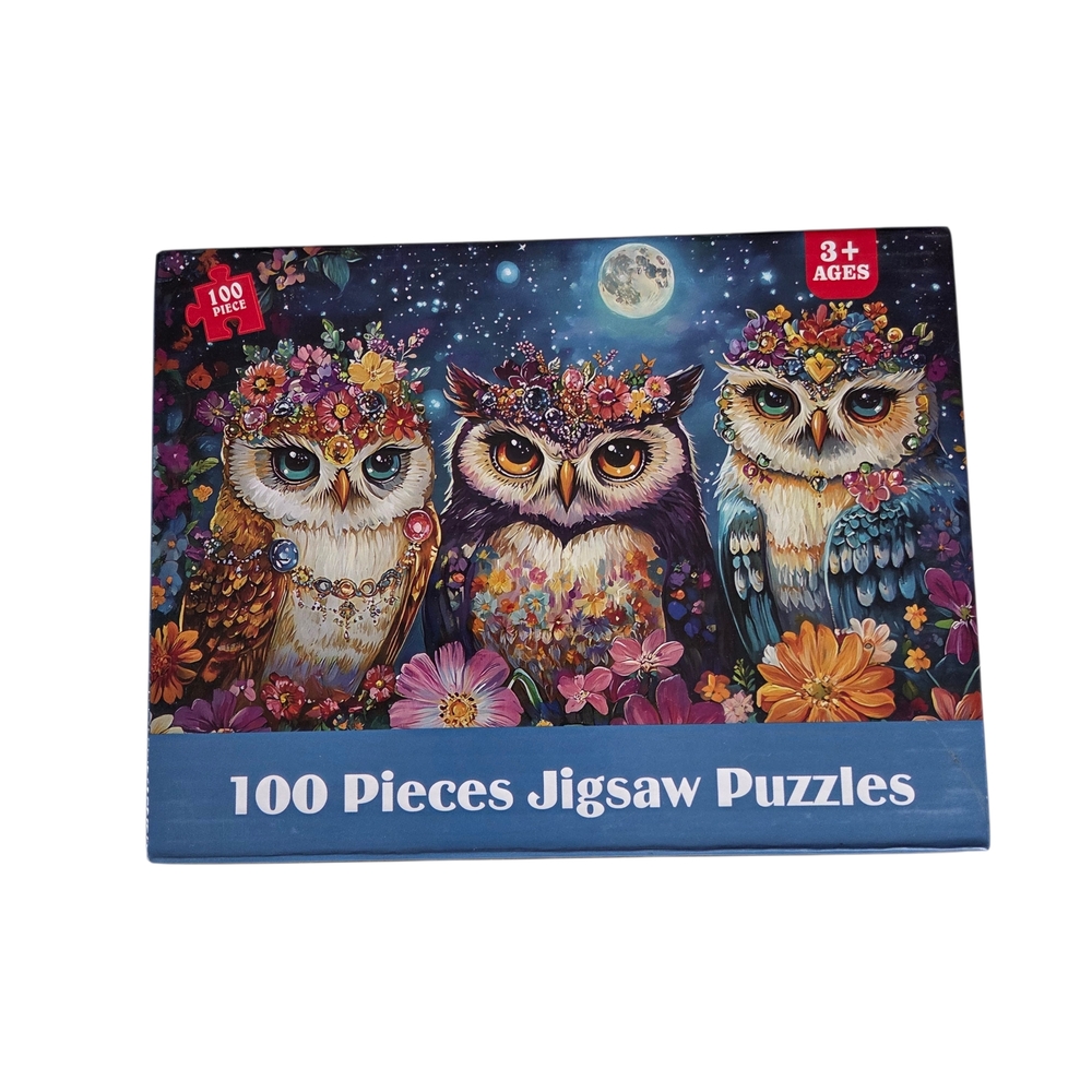🔥4/$20 Owls Jigsaw Puzzle NEW -100 Pieces (15 X 10.6 Inches) Kids *AGES 3 & UP*